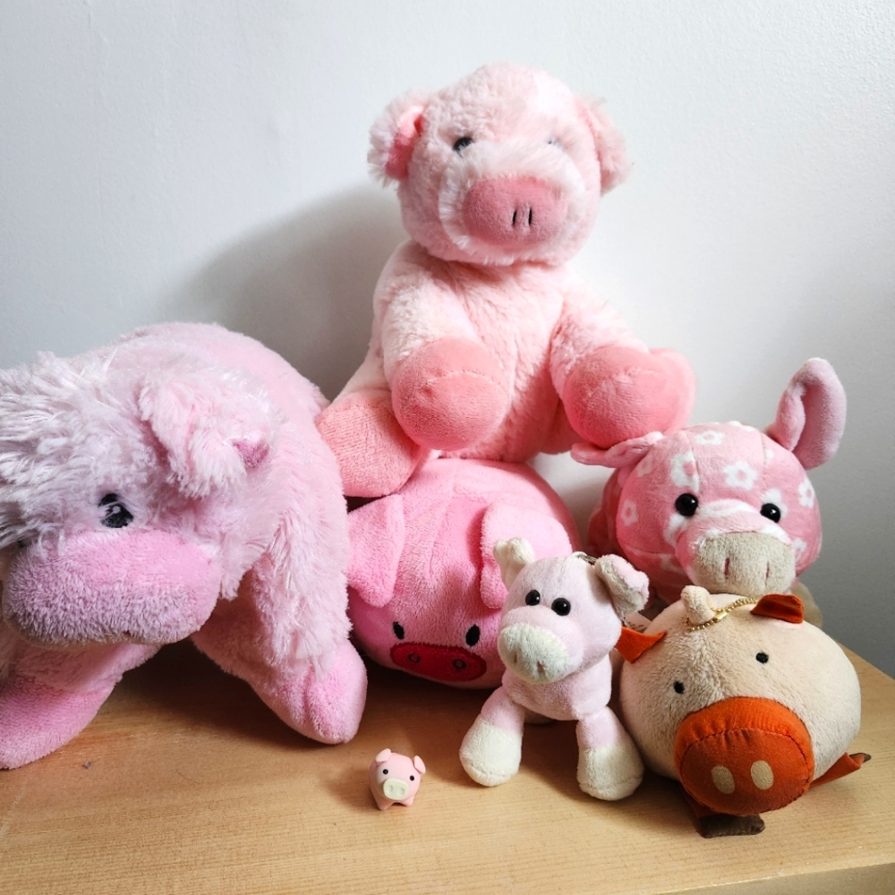 Pink Plush Pig Collection No.1